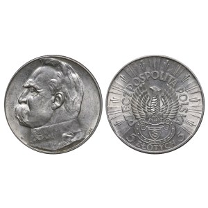 Poland, 5 Zlotys, 1934 year, Jozef Pilsudski - Rifle Corps