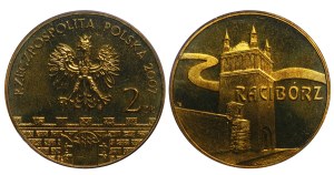 Poland, 2 Zlotys, 2007 year, MW, Raciborz, PCGS MS 66