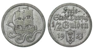 Free city of Danzig, ½ Gulden, 1923 year