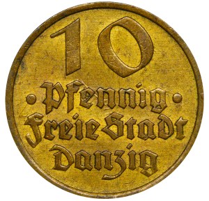 Free city of Danzig, 10 Pfennigs, 1932 year