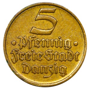 Free city of Danzig, 5 Pfennigs, 1932 year