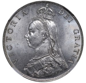 United Kingdom, 1 Florin, 1887 year, NGC, MS 64