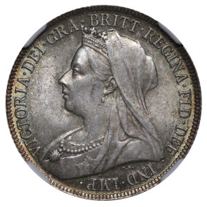 United Kingdom, 1 Shilling, 1897 year, NGC, MS 63