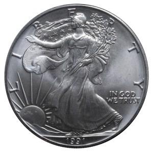 United States, 1 Dollar, 1991 year, American Silver Eagle