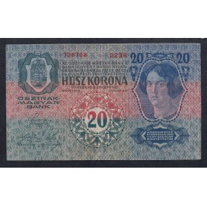 Austria, 20 Kronen, 1913, VF