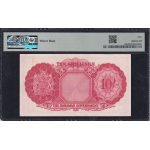 Bahamas, 10 Schillings, 1936 (1954), About UNC 50
