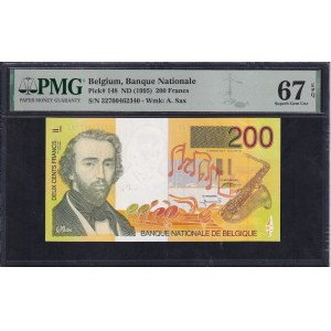 Belgium, 200 Francs, 1995, Superb Gem UNC 67 EPQ