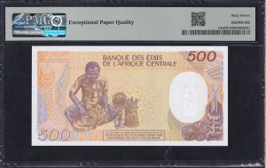 Central African Republic, 500 Francs, 1987, Superb Gem UNC 67 EPQ