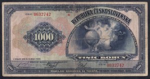 Czechoslovakia, 1000 Korun, 1919, F