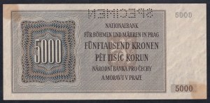 Czechoslovakia, 5000 Korun, 1944, AU, ''SPECIMEN''