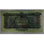 Czechoslovakia, 1000 Korun, 1944, aUNC, ''SPECIMEN''