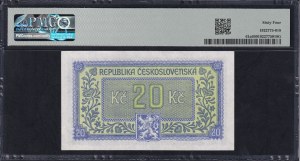 Czechoslovakia, 20 Korun, 1945, Choice UNC 64