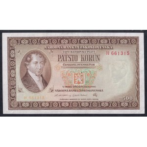 Czechoslovakia, 500 Korun, 1946, aUNC