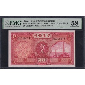 China, 10 Yuan, 1935, Choice About UNC 58