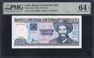 Cuba, 20 Pesos, 2005, Choice UNC 64 EPQ