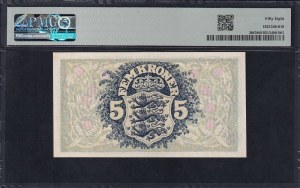 Denmark, 5 Kroner, 1942, Choice About UNC 58