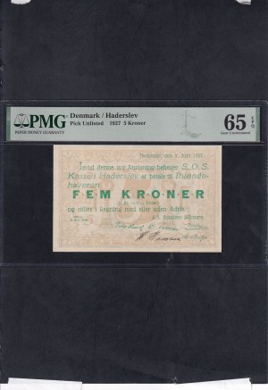 Denmark, 5 Kroner, 1927, Gem UNC 65 EPQ