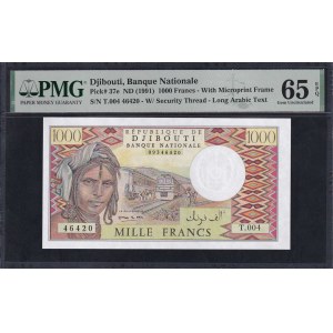 Djibouti, 1000 Francs, 1991, Gem UNC 65 EPQ