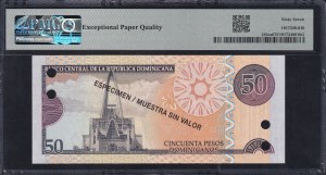 Dominican Republic, 50 Pesos, 2013, Superb Gem UNC 67 EPQ, ''SPECIMEN'', ''TOP POP''