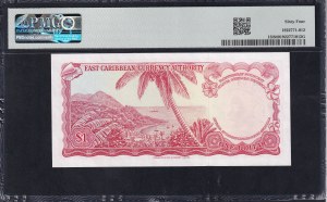 East Caribbean States, 1 Dollar, 1965, Choice UNC 64