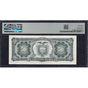 Ecuador, 50 Sucres, 1967-74, Choice About UNC 58