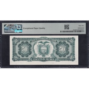 Ecuador, 50 Sucres, 1984-88, Gem UNC 65 EPQ