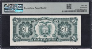 Ecuador, 50 Sucres, 1984-88, Gem UNC 65 EPQ