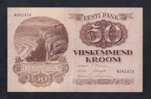 Estonia, 50 Krooni, 1929, VF+