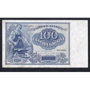 Estonia, 100 Krooni, 1935, VF