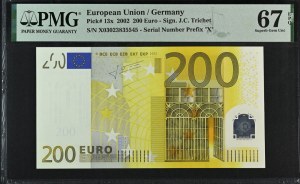 European Union, 200 Euro, 2002, Superb Gem UNC 67 EPQ