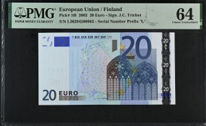 European Union, 20 Euro, 2002, Choice UNC 64