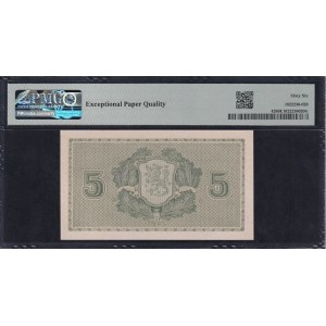 Finland, 5 Markkaa, 1922, Gem UNC 66 EPQ