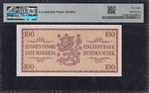 Finland, 100 Markkaa, 1957, Choice About UNC 58 EPQ