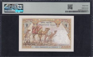 French Somaliland, 50 Francs, 1952, Choice UNC 64