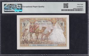 French Somaliland, 50 Francs, 1952, 68 Superb Gem UNC EPQ