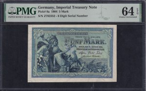 Germany, 5 Mark, 1904, Choice UNC 64 EPQ