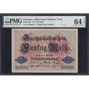 Germany, 50 Mark, 1914, Choice UNC 64 EPQ