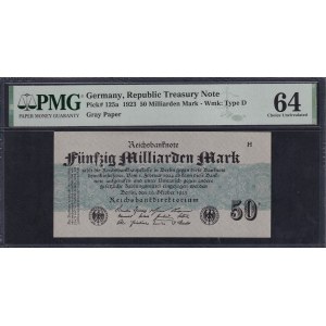 Germany, 50 Milliarden Mark, 1923, Choice UNC 64