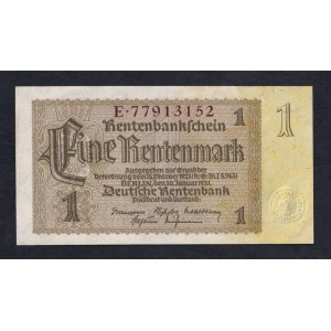 Germany, 1 Rentenmark, 1937, UNC