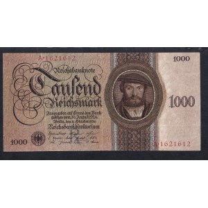 Germany, 1000 Reichsmark, 1924, VF