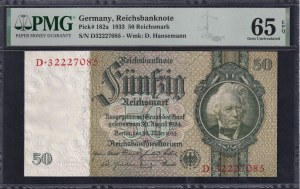 Germany, 50 Reichsmark, 1933, Gem UNC 65 EPQ