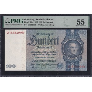 Germany, 100 Reichsmark, 1935, About UNC 55