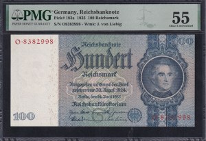 Germany, 100 Reichsmark, 1935, About UNC 55