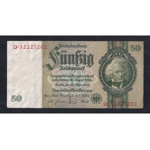 Germany, 50 Reichsmark, 1933, aUNC