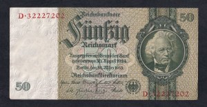 Germany, 50 Reichsmark, 1933, aUNC