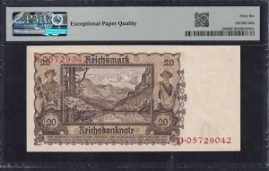 Germany, 20 Reichsmark, 1939, Gem UNC 66 EPQ