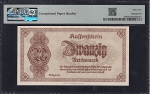 Germany, 20 Reichsmark, 1945, Gem UNC 65 EPQ