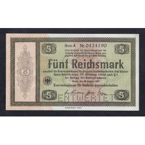 Germany, 5 Reichsmark, 1933, UNC, ENTWERTET