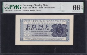Germany, 5 Reichsmark, 1944, Gem UNC 66 EPQ