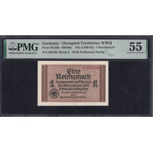 Germany, 1 Reichsmark, 1940-45, About UNC 55